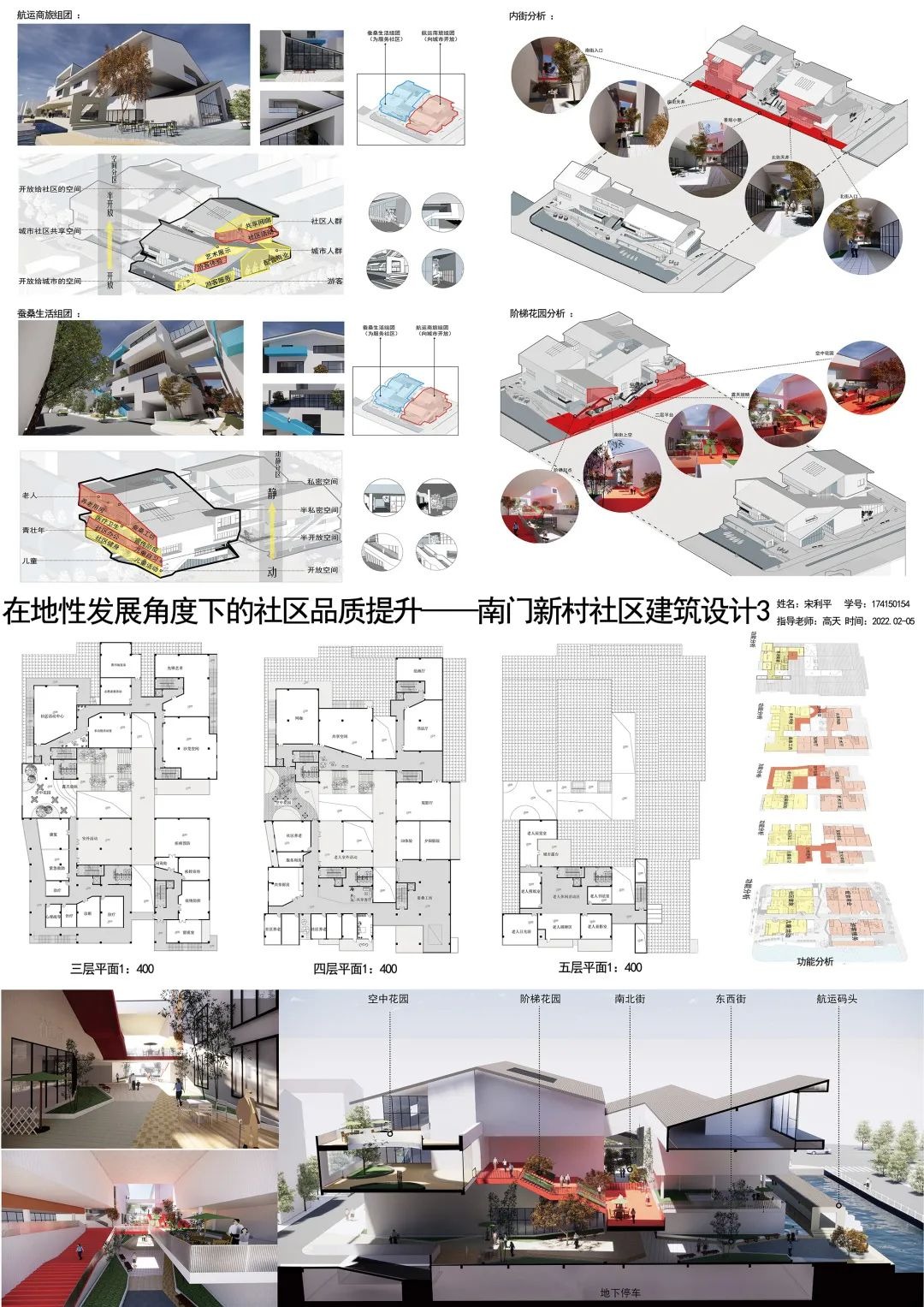 在地性发展角度下的社区品质提升――南门新村社区建筑设计研究-毕设展-矮凳网